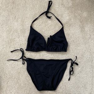 Becca Black Two-Piece Bathing Suit